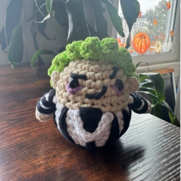 *Pre-made Plushie* The Woobles Beetlejuice Crochet Movie Character - Picture 2 of 6